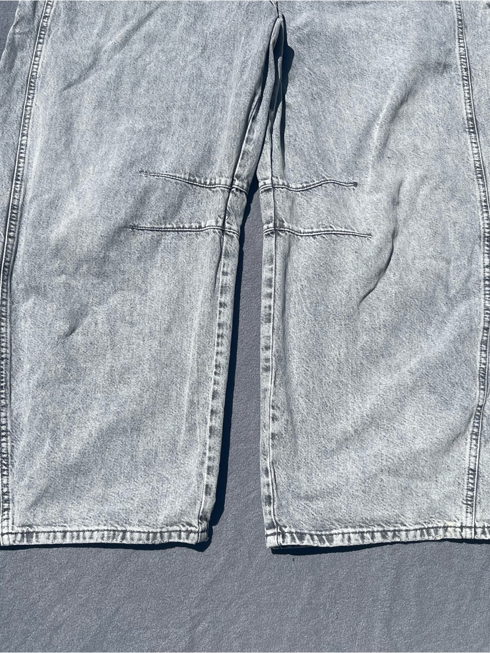 We The Free Good Luck mid rise barrel jeans womens 33 pre-owned condition gray - Picture 4 of 16